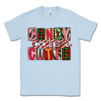 Dusty Blue Candy Cane Cutie Classic Tee - FaDigitalArtStudio