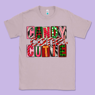 Candy Cane Cutie Classic Tee Designed By Fadigitalartstudio