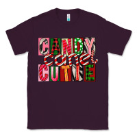 Plum Candy Cane Cutie Classic Tee - FaDigitalArtStudio