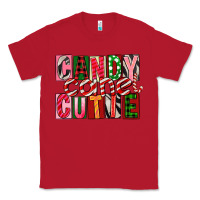 Red Candy Cane Cutie Classic Tee - FaDigitalArtStudio