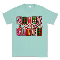Seafoam Candy Cane Cutie Classic Tee - FaDigitalArtStudio