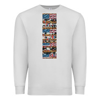 Dove Grey usa flag and western patterns  penwraps Premium Sweatshirt - Artiststas