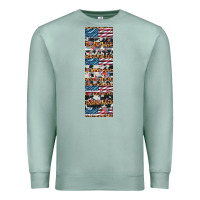 Seafoam usa flag and western patterns  penwraps Premium Sweatshirt - Artiststas
