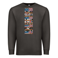 Smoke usa flag and western patterns  penwraps Premium Sweatshirt - Artiststas