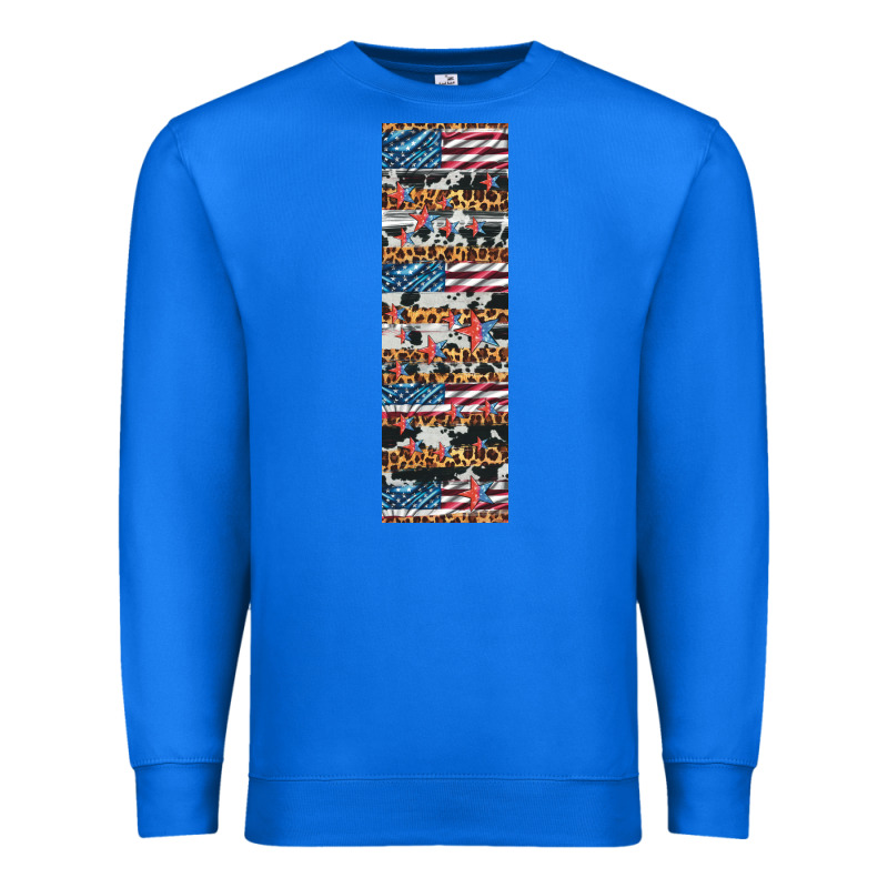 Usa Flag And Western Patterns  Penwraps Premium Sweatshirt by Artiststas | Teevron