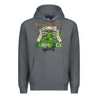 Rock rolling up some shamrock spirit Premium Hoodie - MaliasSmallBusiness