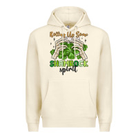 Sandshell rolling up some shamrock spirit Premium Hoodie - MaliasSmallBusiness