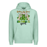 Seafoam rolling up some shamrock spirit Premium Hoodie - MaliasSmallBusiness