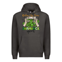 Smoke rolling up some shamrock spirit Premium Hoodie - MaliasSmallBusiness