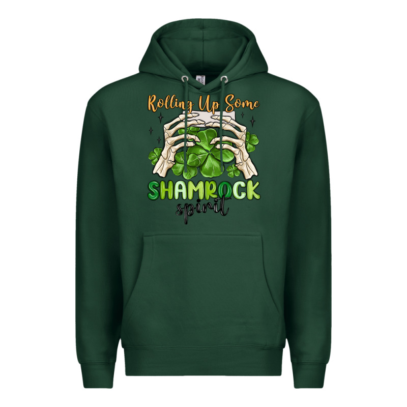 Rolling Up Some Shamrock Spirit Premium Hoodie by MaliasSmallBusiness | Teevron