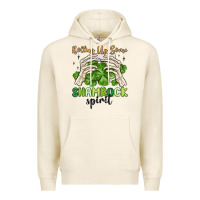 Tofu rolling up some shamrock spirit Premium Hoodie - MaliasSmallBusiness