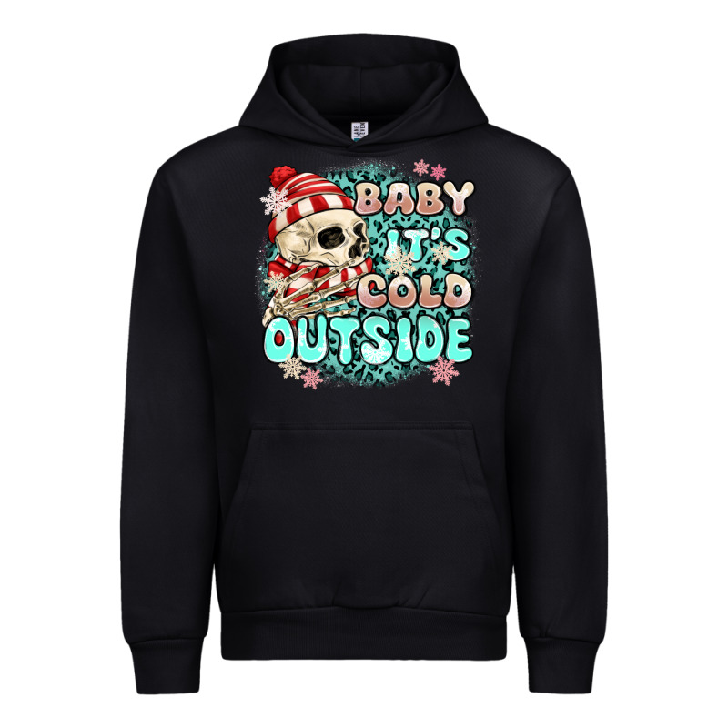 Baby Its Cold Outside Skeleton Urban Hoodie by MaliasSmallBusiness | Teevron