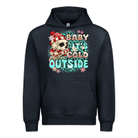 Navy baby its cold outside skeleton Urban Hoodie - MaliasSmallBusiness