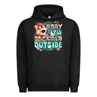 Pigment Black baby its cold outside skeleton Urban Hoodie - MaliasSmallBusiness