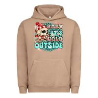 Pigment Burro baby its cold outside skeleton Urban Hoodie - MaliasSmallBusiness