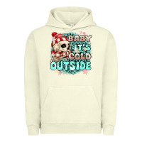 Pigment Pistachio baby its cold outside skeleton Urban Hoodie - MaliasSmallBusiness