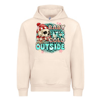 Sandshell baby its cold outside skeleton Urban Hoodie - MaliasSmallBusiness