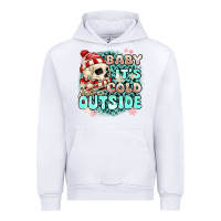 White baby its cold outside skeleton Urban Hoodie - MaliasSmallBusiness
