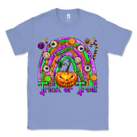 Colony Blue Trick or Treat Halloween Rainbow Classic Tee - texasbilliewilder