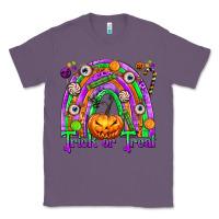 Lavender Trick or Treat Halloween Rainbow Classic Tee - texasbilliewilder
