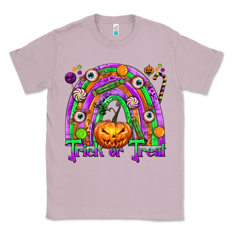 Trick Or Treat Halloween Rainbow Classic Tee by texasbilliewilder | Teevron