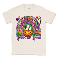 Natural Trick or Treat Halloween Rainbow Classic Tee - texasbilliewilder