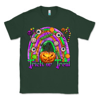 Sports Green Trick or Treat Halloween Rainbow Classic Tee - texasbilliewilder