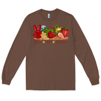 Chestnut peace love strawberry with summer Long Sleeve Tee - texasbilliewilder