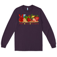 Plum peace love strawberry with summer Long Sleeve Tee - texasbilliewilder