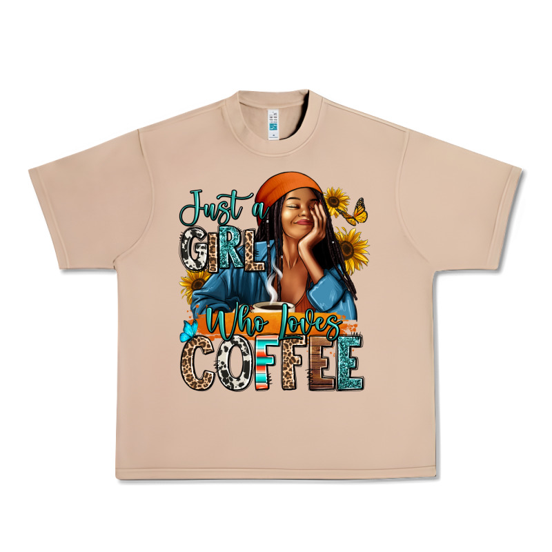 Just A Girl Who Loves Coffee Urban Heavy Tee by RanaPortraitStore | Teevron