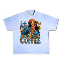 Grape Ice Just a girl who loves coffee Urban Heavy Tee - RanaPortraitStore