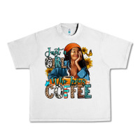 Lunar Rock Just a girl who loves coffee Urban Heavy Tee - RanaPortraitStore