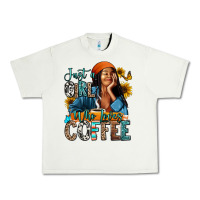 Pistachio Just a girl who loves coffee Urban Heavy Tee - RanaPortraitStore