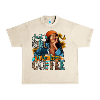 Sandshell Just a girl who loves coffee Urban Heavy Tee - RanaPortraitStore