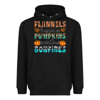 Black Flannels Hayrides Pumpkins Sweaters Bonfires Heavyweight Hoodie - Artiststas