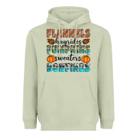 Matcha Flannels Hayrides Pumpkins Sweaters Bonfires Heavyweight Hoodie - Artiststas