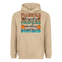 Mushroom Flannels Hayrides Pumpkins Sweaters Bonfires Heavyweight Hoodie - Artiststas