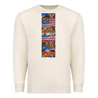 Sandshell usa flag and western patterns  penwraps Premium Sweatshirt - Artiststas