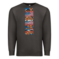 Smoke usa flag and western patterns  penwraps Premium Sweatshirt - Artiststas