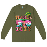 Army Green teacher off duty Long Sleeve Tee - AdoDesignShop