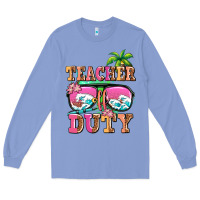 Colony Blue teacher off duty Long Sleeve Tee - AdoDesignShop