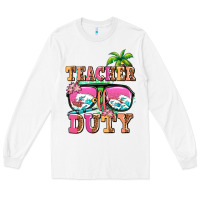 White teacher off duty Long Sleeve Tee - AdoDesignShop