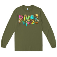 Army Green river squad with leopard Long Sleeve Tee - texasbilliewilder