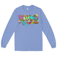 Colony Blue river squad with leopard Long Sleeve Tee - texasbilliewilder