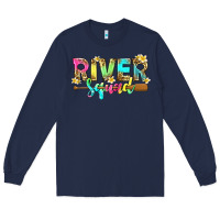 Navy river squad with leopard Long Sleeve Tee - texasbilliewilder