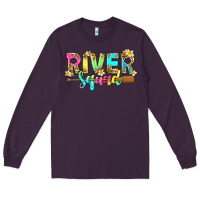 Plum river squad with leopard Long Sleeve Tee - texasbilliewilder