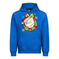 Christmas Wreaths Cat Urban Hoodie | Teevron