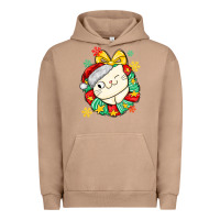 Pigment Burro Christmas wreaths cat Urban Hoodie - MaliasSmallBusiness