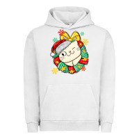 Pigment Lunar Rock Christmas wreaths cat Urban Hoodie - MaliasSmallBusiness