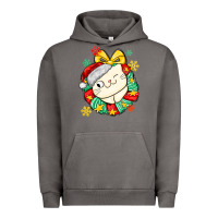 Pigment Tornado Christmas wreaths cat Urban Hoodie - MaliasSmallBusiness